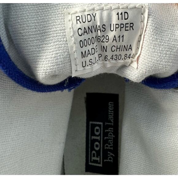 Ralph Lauren Polo 67 Italy Rudy Blue High Top  Men Size 11D Sneakers (READ) - Picture 10 of 11